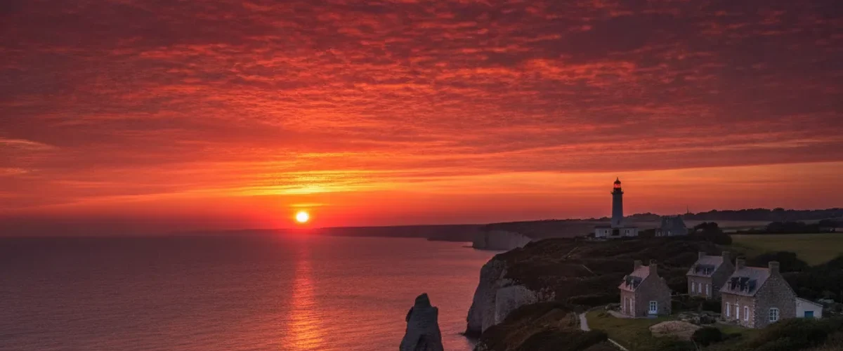 ciel rouge coucher soleil
