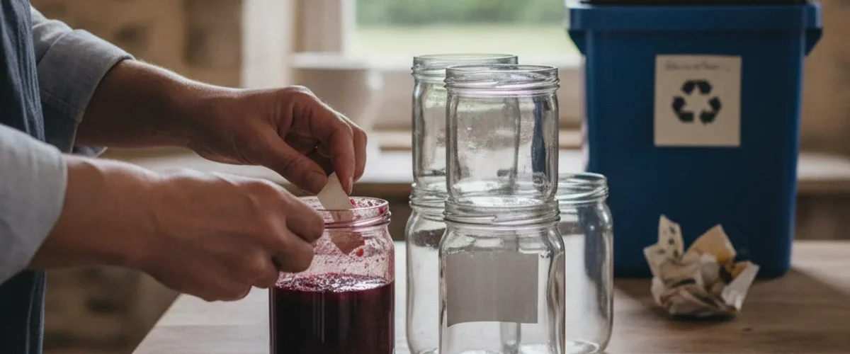 faut retirer etiquette pot confiture avant