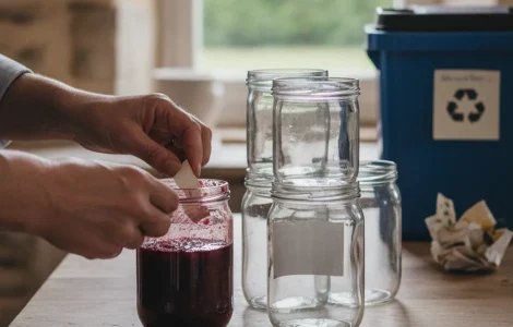 faut retirer etiquette pot confiture avant